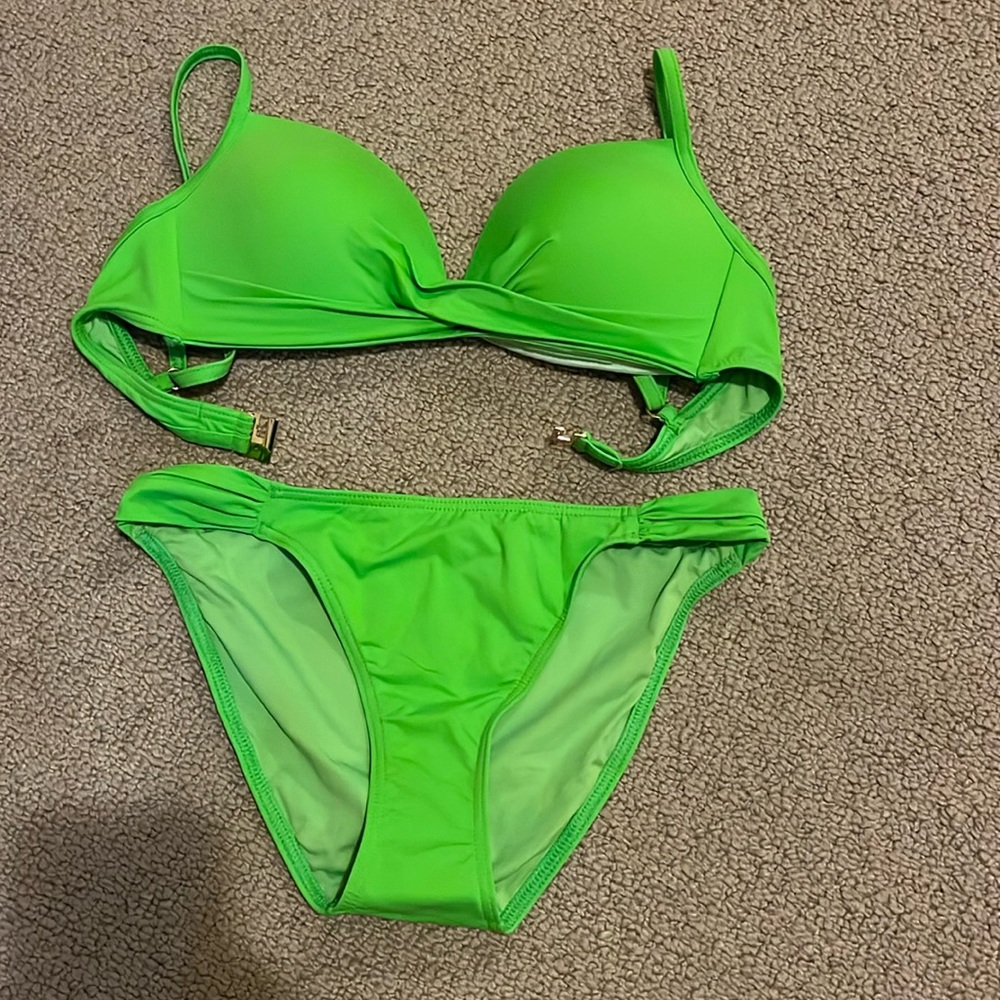 Vibrant Green Bikini Set